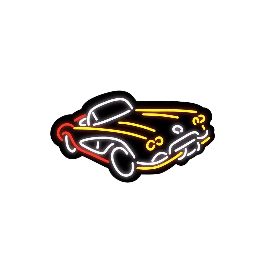 Neon Vintage car Sticker